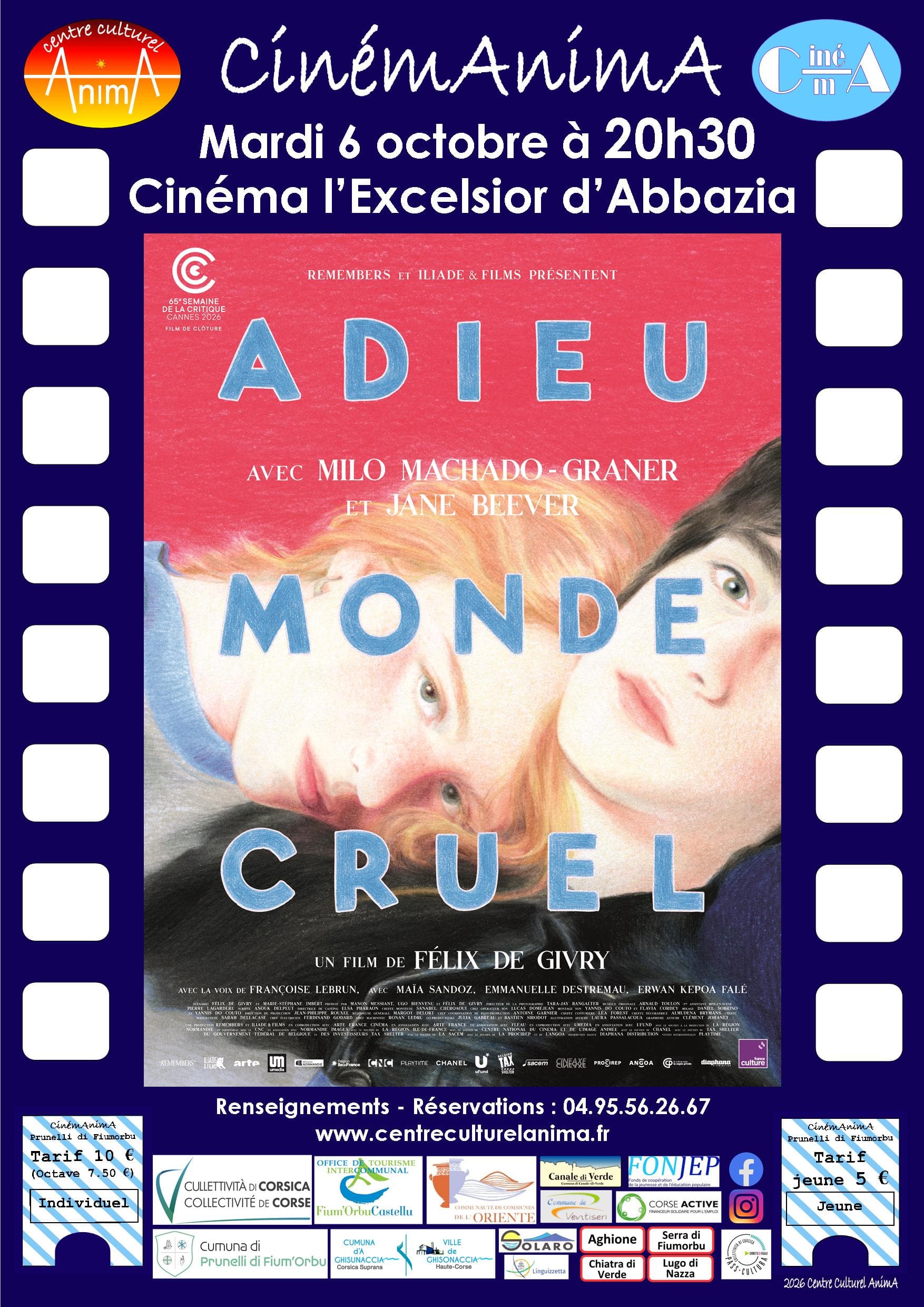 Affiche de Adieu monde cruel