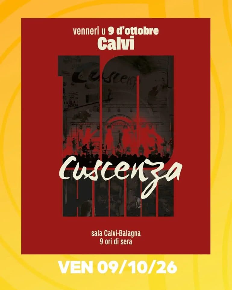 Affiche de La salle de spectacles présente… Cuscenza