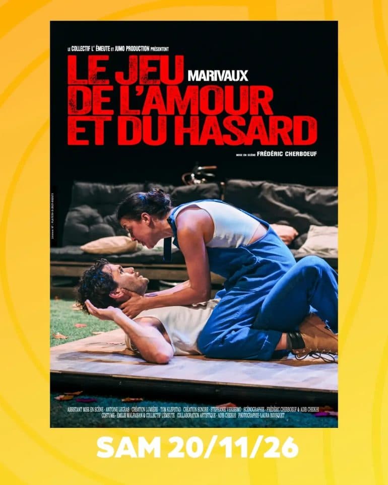 Affiche de La salle de spectacles présente…Le Jeu de l’amour et du hasard