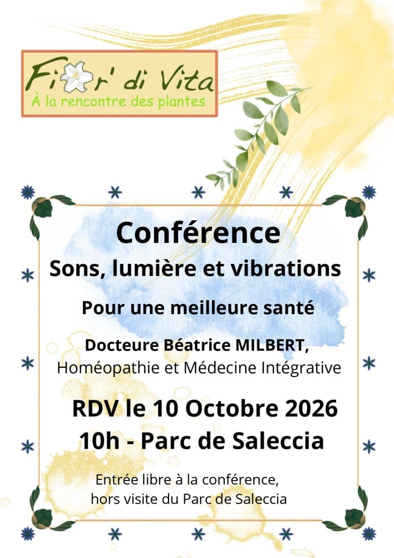 Affiche de Conférence du Dr Béatrice Milbert