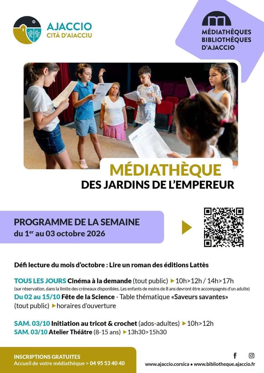 Affiche de Cinéma à la demande : Projection sur demande tout public - Médiathèque des Jardins de l’Empereur