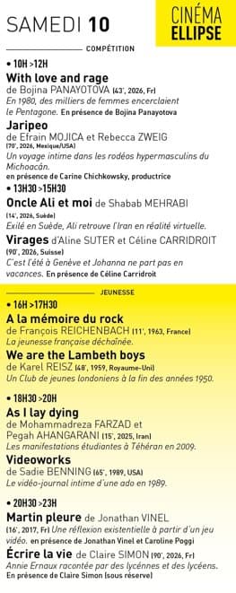 Affiche de Festival du film Documentaire proposé par CORSICADOC autour du thème ''Jeunesse'' / Projection des films : "Oncle Ali et moi" et "Virages" en présence de la réalisatrice Céline Carridroit - Cinéma Ellipse