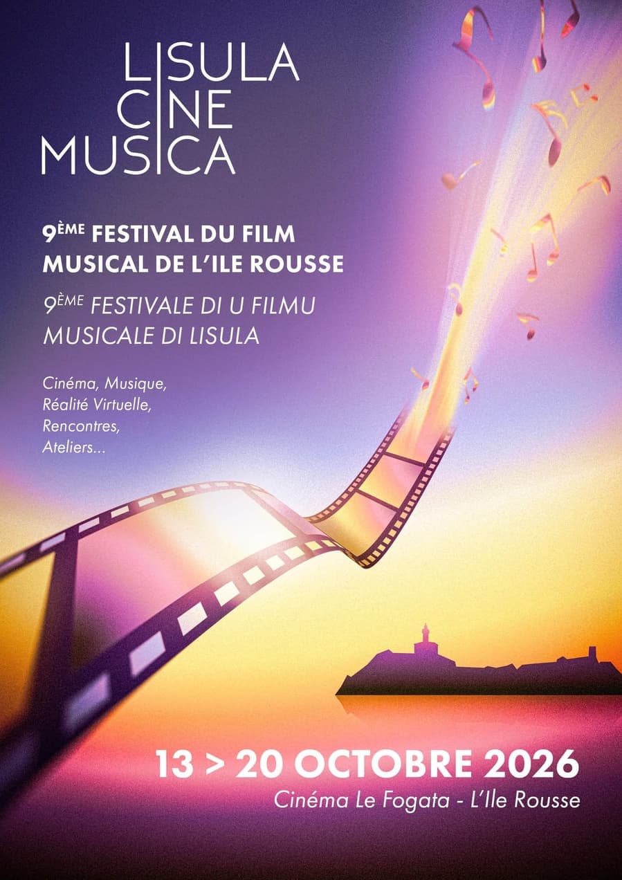Affiche de 9e édition du Festival "Lisula CineMusica" - Cinéma Le Fogata