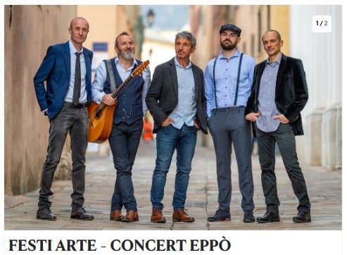 Affiche de Festi Arte : concert du groupe Eppò à la Halle de l’Arsenal
