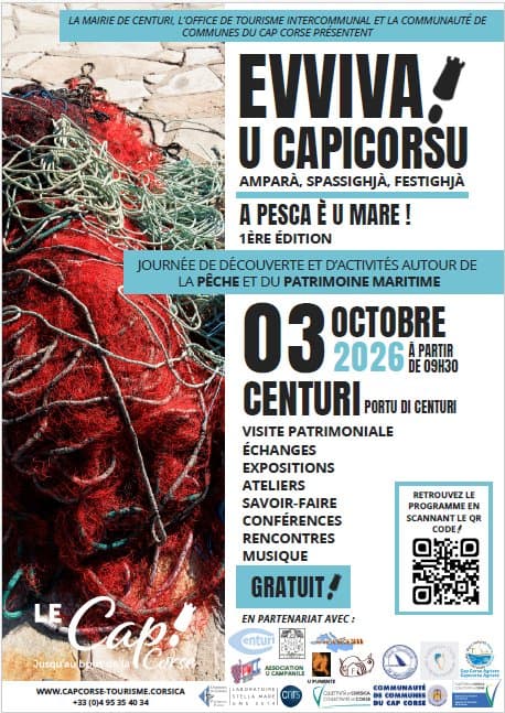 Affiche de « Evviva ! u Capicorsu » : la pêche et la mer – 1re édition