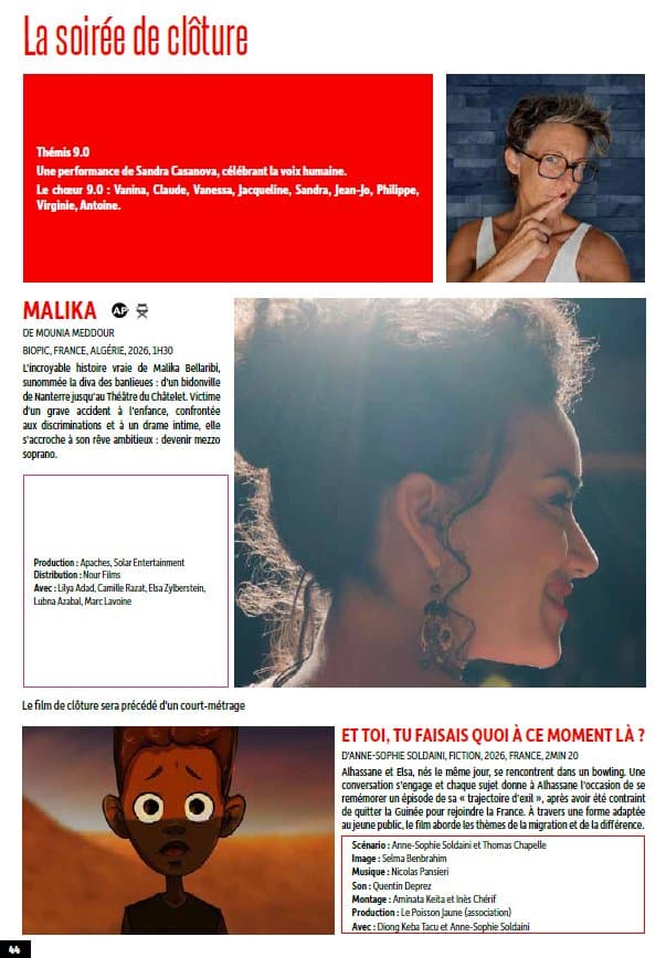 Affiche de Arte Mare / La soirée de clôture : Performance de Sandra Casanova "Thémis 9.0" et projection de "MaliKa" de Mounia Meddour - Centre culturel Alb'Oru