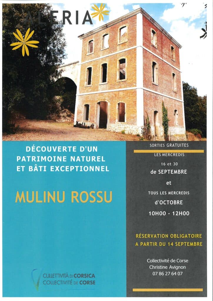 VISITE GUIDEE GRATUITE MULINU ROSSU - ALERIA