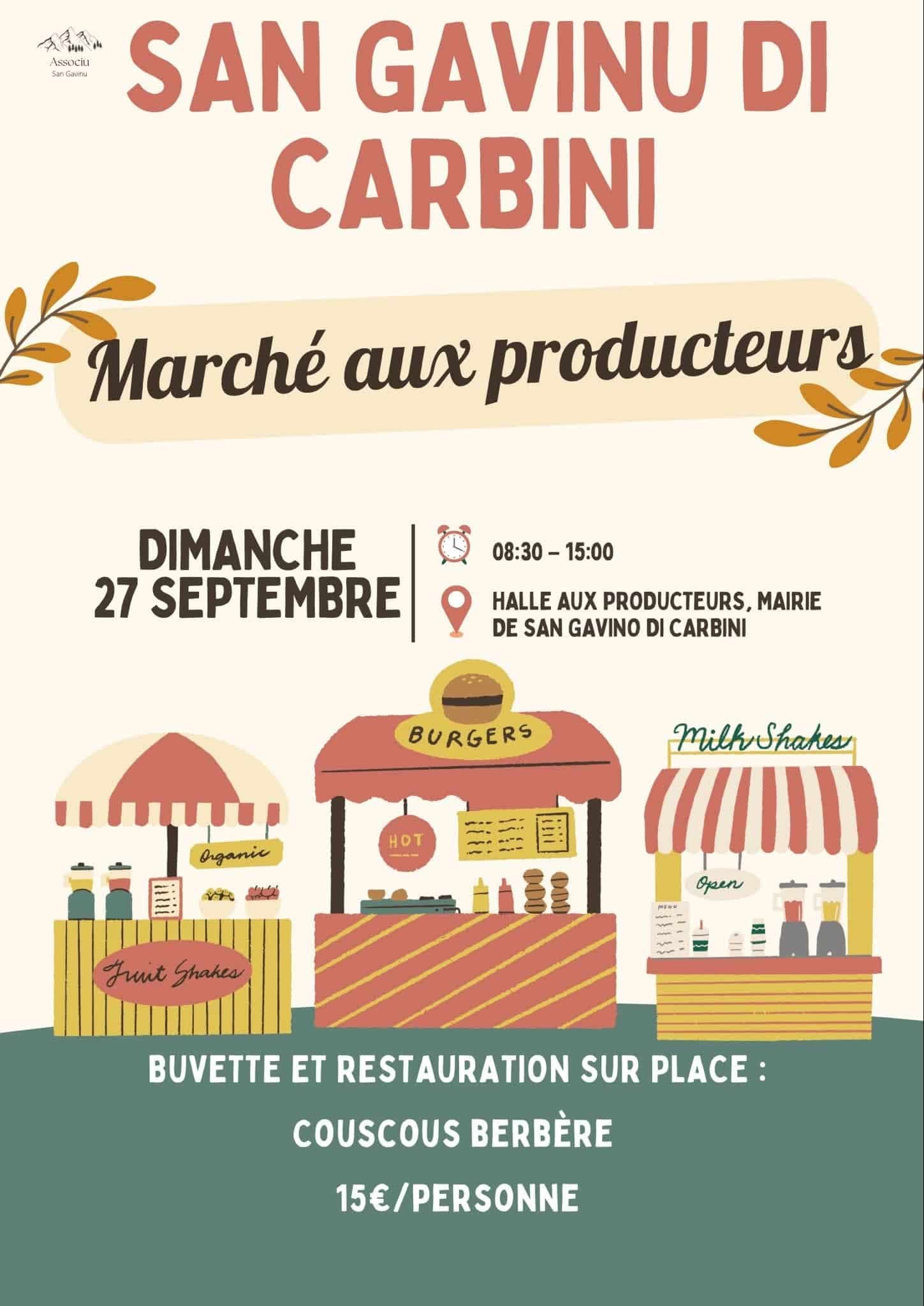 Affiche de Marché aux producteurs de San-Gavino-di-Carbini