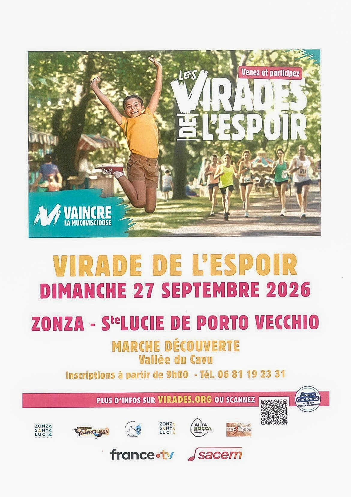 Affiche de Virade de l’Espoir