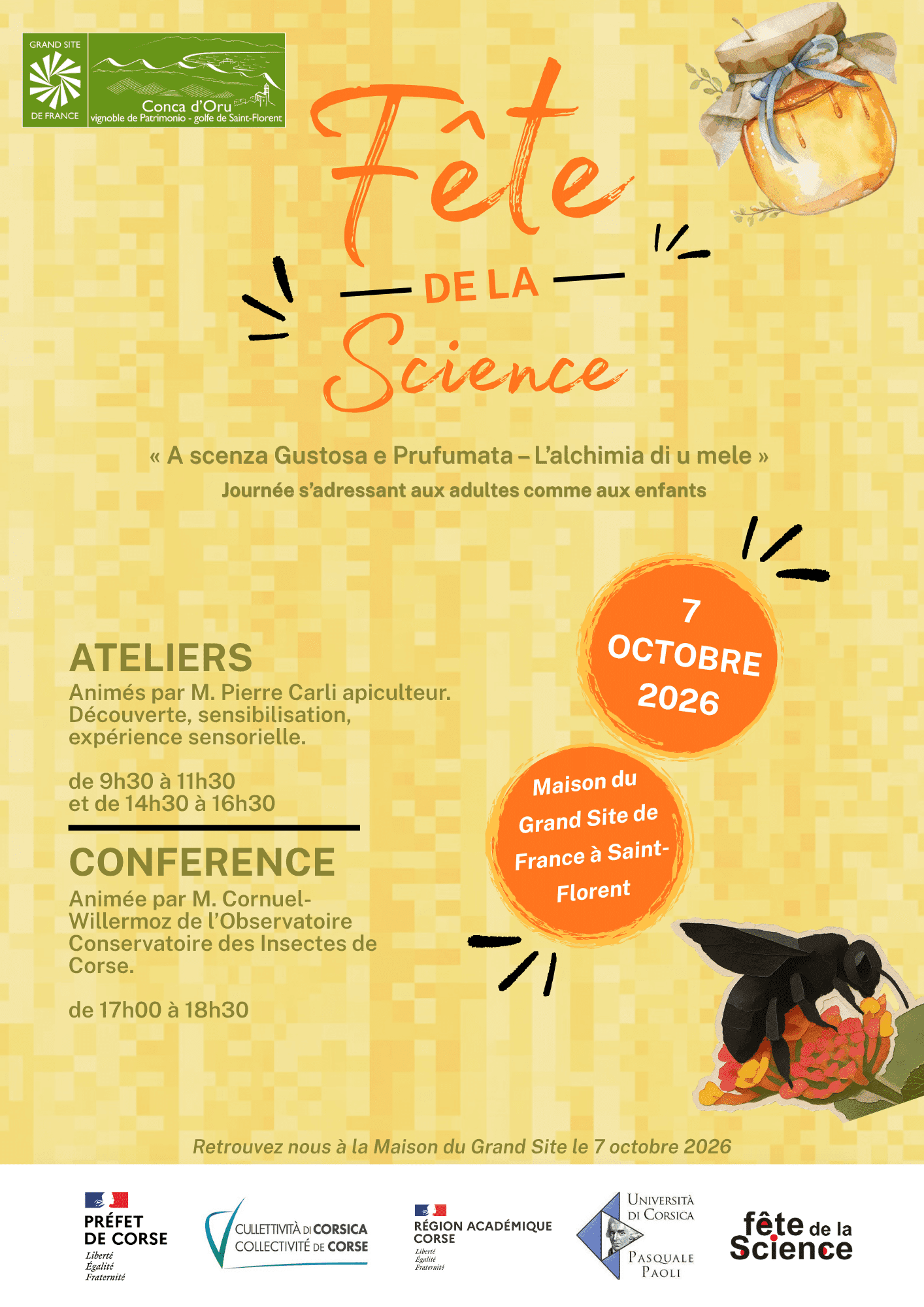 Affiche de Fête de la science 2026 — Conférence grand public