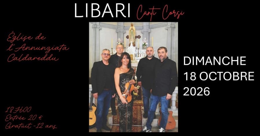 Affiche de Concert polyphonique avec le groupe Libari - Eglise de l’Annunziata
